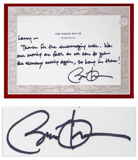 Lot Detail - Barack Obama Autograph Note Signed as President, on White ...