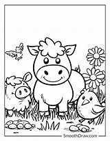 44 Farm Animals Coloring Pages Free Printable PDFs sketch template