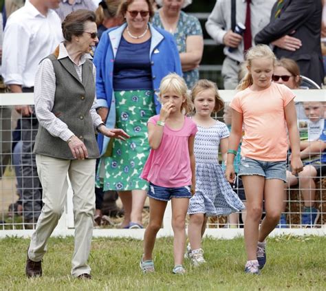 Princess Anne and Her Granddaughters Isla Phillips, Mia Tindall, and ...