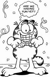 Garfield Summer Coloring Pages sketch template