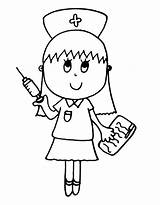 Nurse Coloring Pages Free Printable PDF sketch template