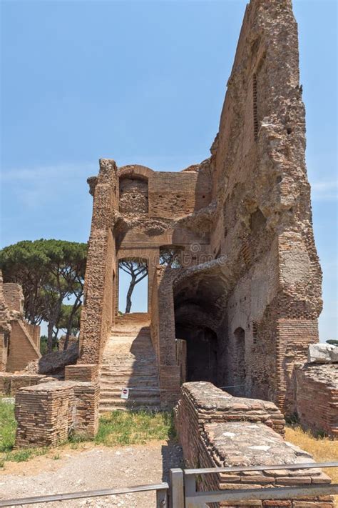 Panoramic View of Ruins in Palatine Hill in City of Rome, Italy ...