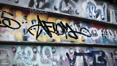 Graffiti Metal Stock Photo - Download Image Now - Abstract, Adolescence, Alphabet - iStock