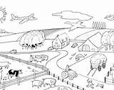 Fun On The Farm Explore Farming Coloring Pages For Kids sketch template