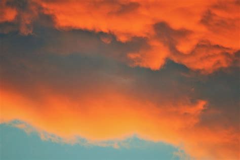Orange Cloud Layers Free Stock Photo - Public Domain Pictures