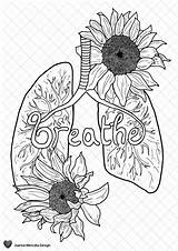 Oxygen Lungs Colouring Pages Sketch Coloring Page sketch template
