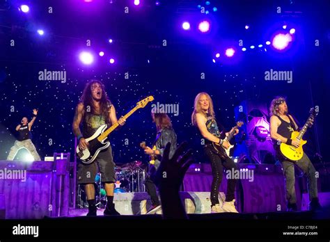 Iron Maiden concert live Stock Photo - Alamy