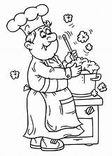 Chef Free Printable coloring Page  Download Print Or Color Online For sketch template