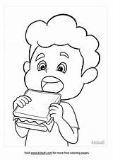 Eat A Rainbow Coloring Page For Kids Pages sketch template