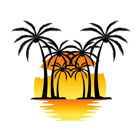 Transparent Sunset Clipart Png Palm Tree Sunset Clip Art Png | The Best Porn Website