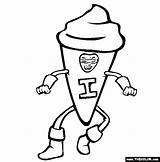 Ice Cream Man Coloring Page  Free Online sketch template
