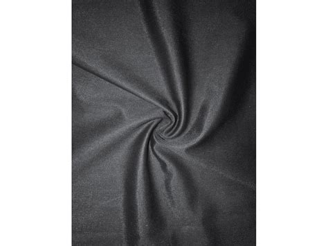 Semi Sheen Stretch Fabric (117cms)- Black SQ387 BK