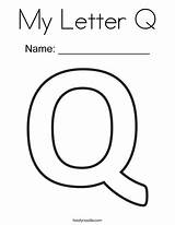 Alphabet Letter Q Coloring Page Pages sketch template
