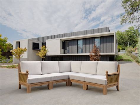 Anderson Teak Teak Outdoor Patio Sectional | Wayfair