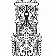 Totem Pole Coloring Pages At GetColoringscom  Free printable sketch template