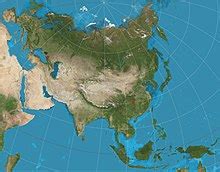 A two-point equidistant projection of Eurasia