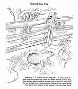 Free Printable Groundhog Day Coloring Pages sketch template