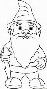 Garden Gnome Coloring Pages Drawings sketch template