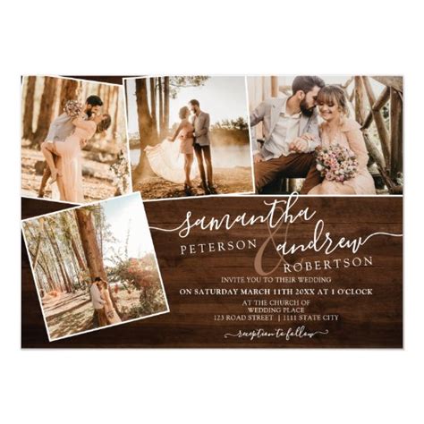 Brown Wedding Invitations