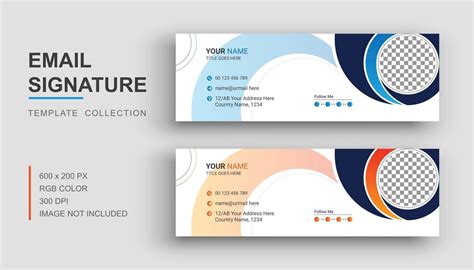 Email signature or email footer design template 2889948 Vector Art at ...