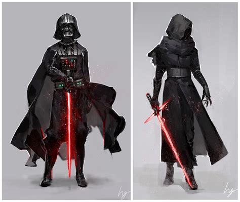 Darth Vader and Kylo Ren by hg1142 on DeviantArt