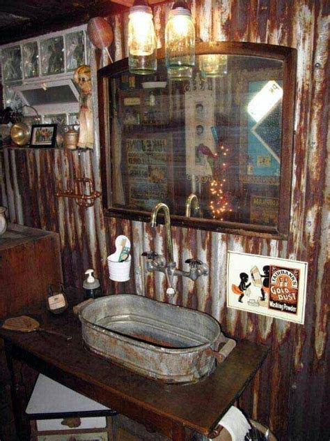 45 Clever Men Cave Bathroom Ideas [2020 Updated] - Greenorc | Rustic ...