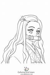 Nezuko Coloring Pages FREE 2025  And Learn sketch template