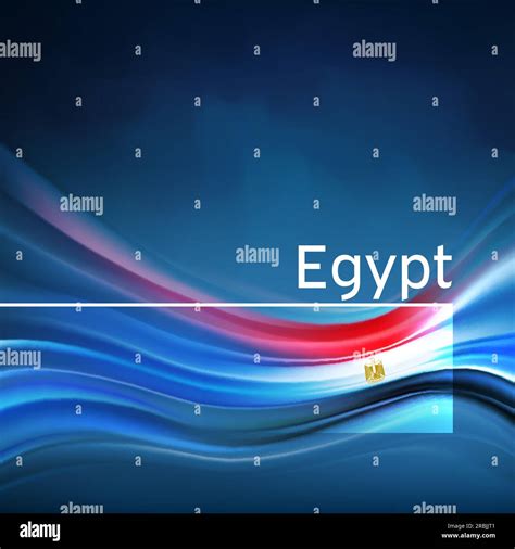 Egypt flag background. Abstract egyptian flag in the blue sky. Dutch national holiday card ...