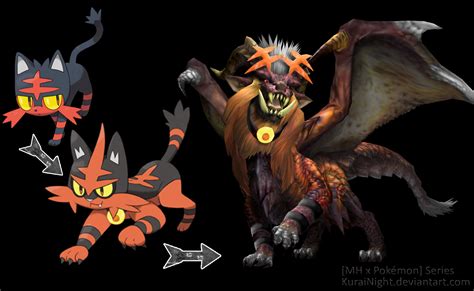 Litten's Final Evolution [MH x Pokemon] by KuraiNight on DeviantArt