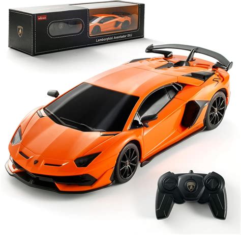 Buy Tecnock RC Car Remote Control Car for Kids,1:24 Scale Lamborghini Aventador SVJ Model Car,2 ...