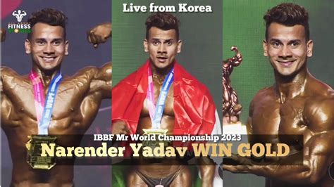 NARENDER YADAV wins BELOW 75 KGS MENS BODYBUILDING AT IBBF WBPF MR ...