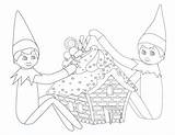 Elf On Shelf Printable Coloring Pages sketch template