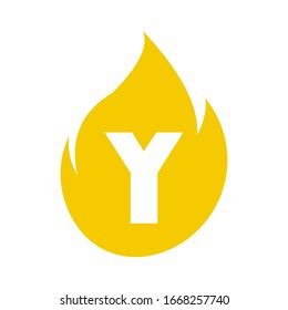 Initial Y Letter Fire Logo Vector Stock Vector (Royalty Free) 1668257740 | Shutterstock