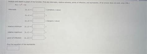 Solved Find the equation of the asymptote. | Chegg.com