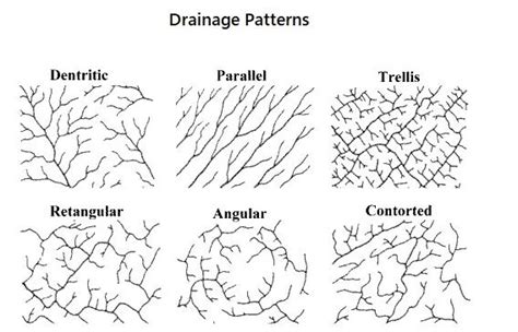 Drainage Patterns Types, Features, Causes, Formation