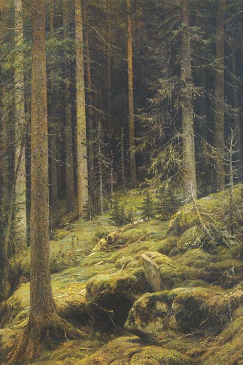 Forest Wilderness by Ivan Shishkin Print Poster - Etsy in 2022 | Landscape art, Landscape ...