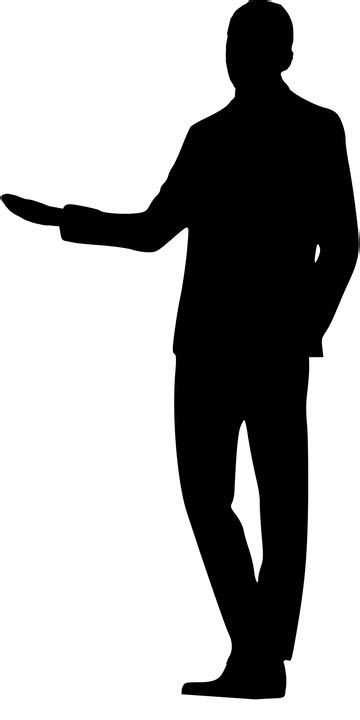Silhouette Business Man Suit · Free vector graphic on Pixabay