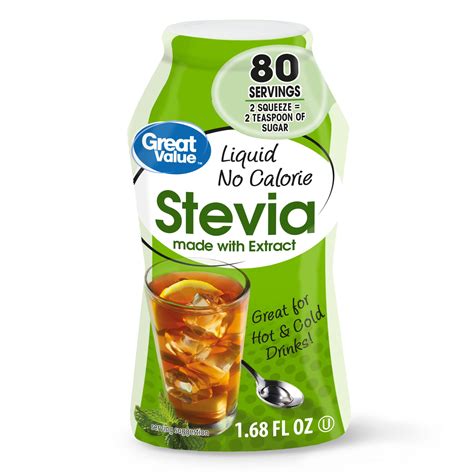 Great Value Liquid No Calorie Stevia Sweetener, 1.68 fl oz - Walmart.com