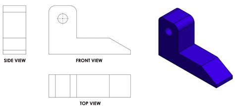 First Angle Projection in Engineering Drawings | MECHHEART