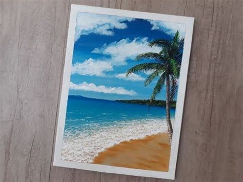 Tropical Paradise Beach Acrylic Painting for Beginners Step-by-Step ...