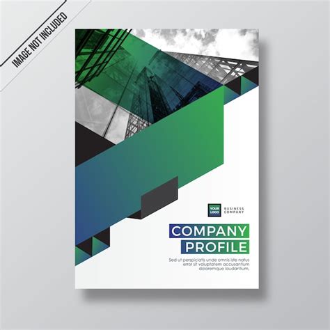 Premium Vector | Green gradient modern style design company profile ...