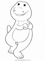 Barney The Dinosaur Coloring Pages sketch template