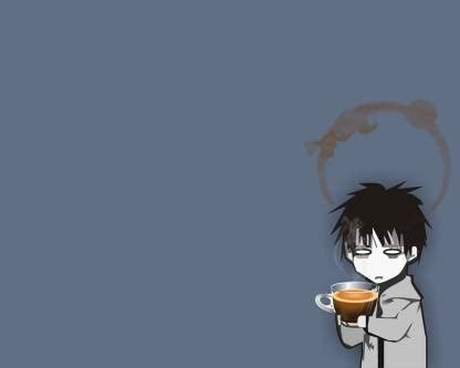 Ananyadesigns Anime anime-boys-coffee-simplistic Wallposter Paper Print - Animation & Cartoons ...