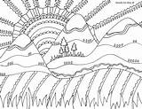 Nature Coloring Pages  DOODLE ART ALLEY sketch template