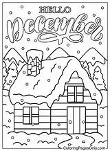 December Coloring Pages  Free Printable sketch template