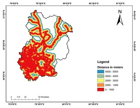 Road Proximity map of Chamoli District | Download Scientific Diagram