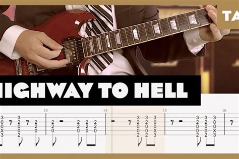 AC/DC - HIGHWAY TO HELL Guitar Lesson Tutorial - Andy Guitar