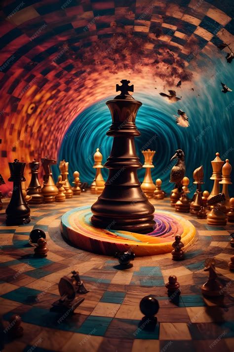 Premium AI Image | chess board art