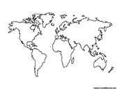Gambar World Coloring Pages Earth Map di Rebanas - Rebanas