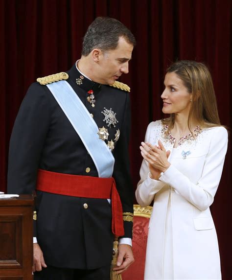 King Felipe and Queen Letizia of Spain had a sweet moment at their ...